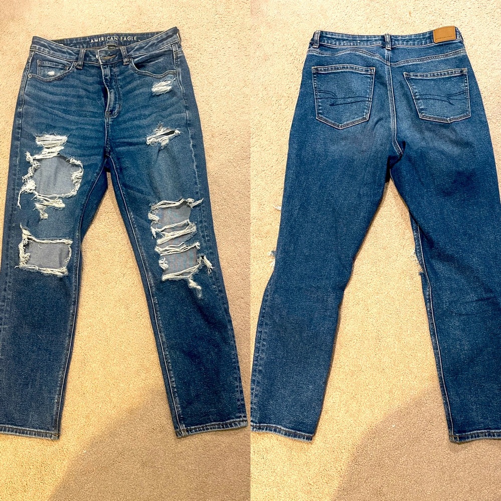 American eagle Mom jeans size 8